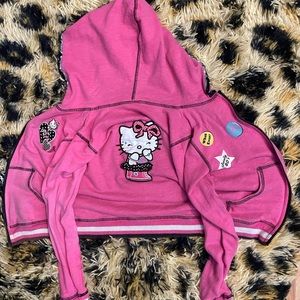 Hello Kitty Zip Up Hoodie Size Small
